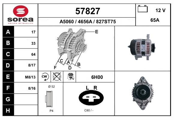 Alternateur EAI 57827