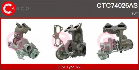 Turbocompresseur, suralimentation CASCO CTC74026AS