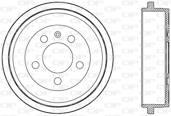 Tambour de frein OPEN PARTS BAD9054.10