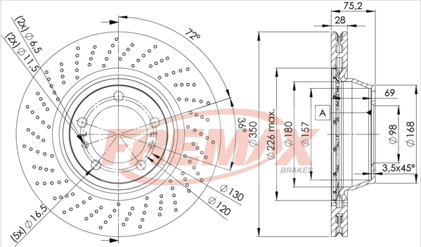Disque de frein FREMAX BD-3318