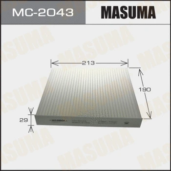 Filtre, air de l'habitacle MASUMA MC-2043