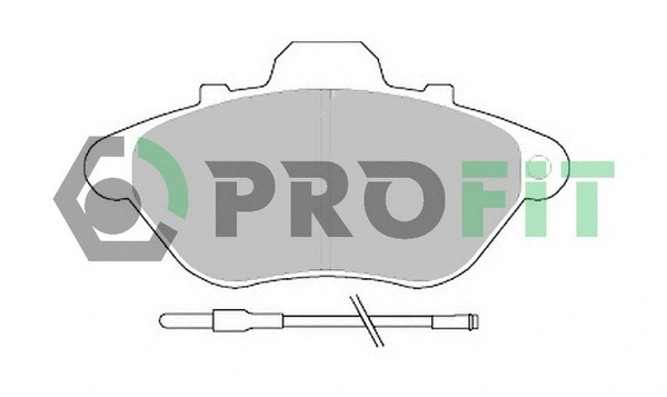 Kit de plaquettes de frein, frein à disque PROFIT 5000-0623