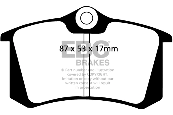 Kit de plaquettes de frein, frein à disque EBC Brakes DP21230