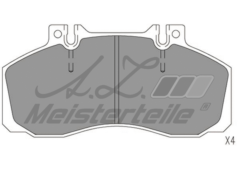 Kit de plaquettes de frein, frein à disque A.Z. Meisterteile AZMT-44-022-1614