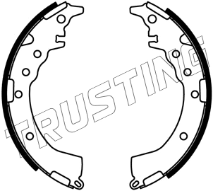 Jeu de mâchoires de frein TRUSTING 253.687