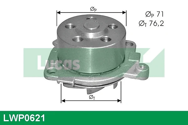 Pompe à eau, refroidissement du moteur LUCAS LWP0621