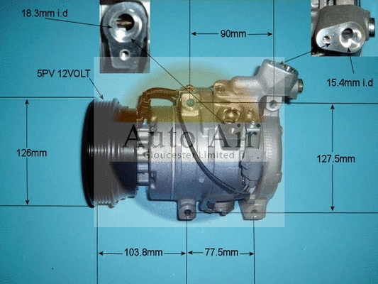 Compresseur, climatisation AUTO AIR GLOUCESTER 14-4807