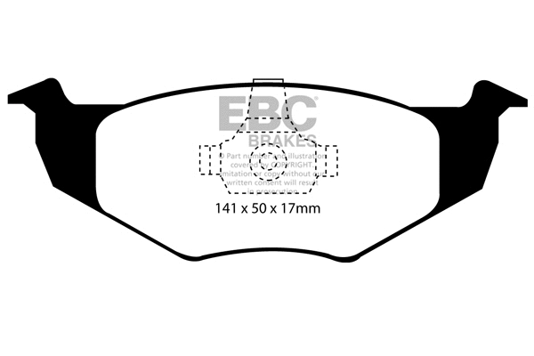 Kit de plaquettes de frein, frein à disque EBC Brakes DP21064