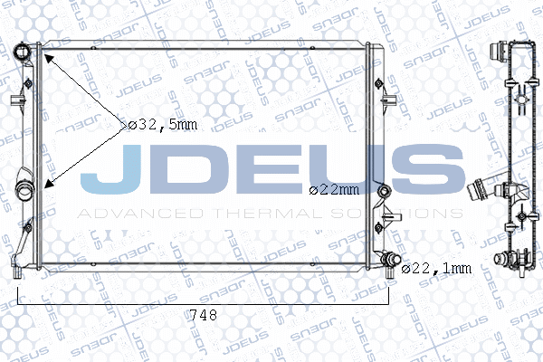 Radiateur, refroidissement du moteur JDEUS 030M55