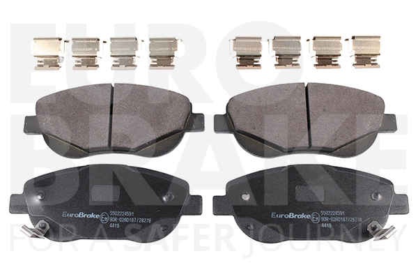 Kit de plaquettes de frein, frein à disque EUROBRAKE 5502224591