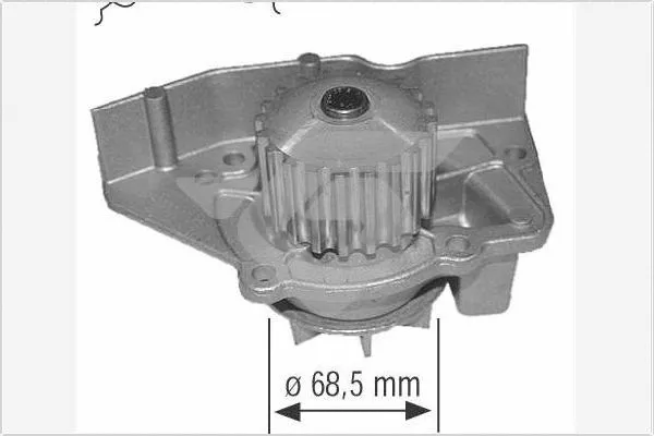 Pompe à eau, refroidissement du moteur HUTCHINSON WP12