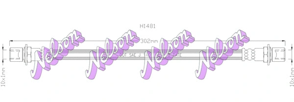 Flexible de frein KAWE H1481