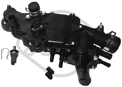 Boîtier du thermostat Metalcaucho 03233