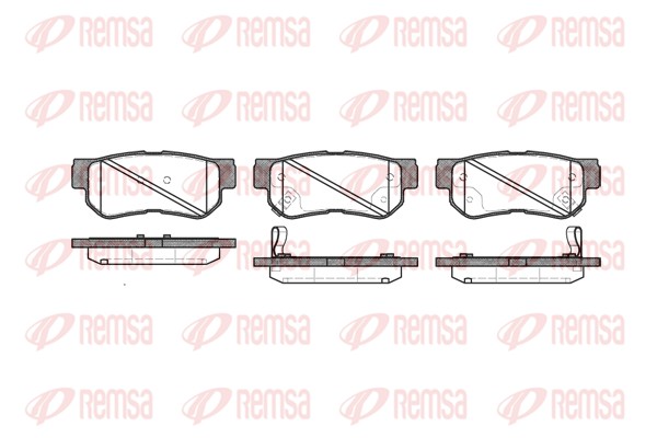 Kit de plaquettes de frein, frein à disque REMSA 0746.32