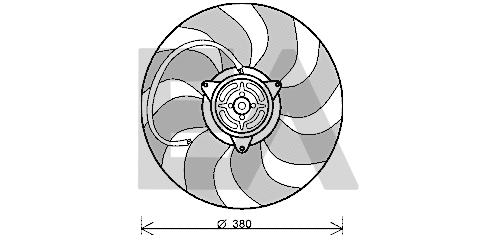 Ventilateur, refroidissement du moteur EACLIMA 33V02011