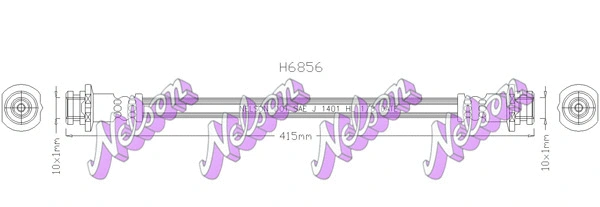 Flexible de frein KAWE H6856