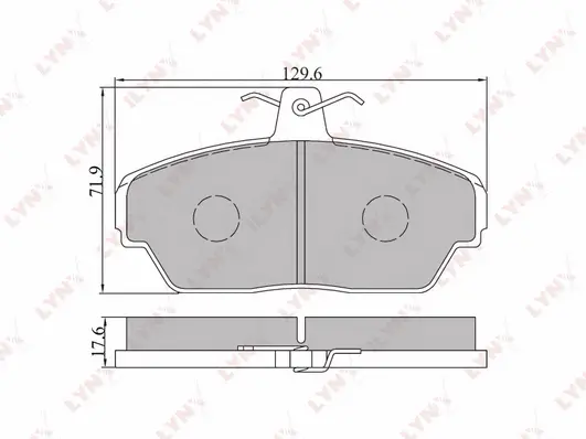Kit de plaquettes de frein, frein à disque LYNXAUTO BD-4604