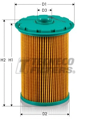 Filtre à carburant TECNECO FILTERS GS0493E