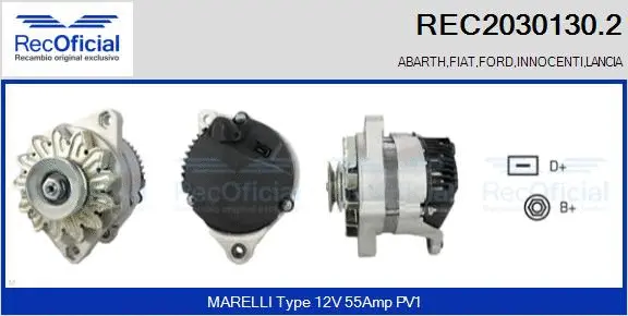 Alternateur RECOFICIAL REC2030130.2