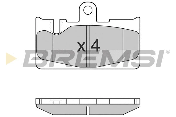 Kit de plaquettes de frein, frein à disque BREMSI BP3022