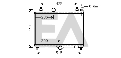 Radiateur, refroidissement du moteur EACLIMA 31R55127