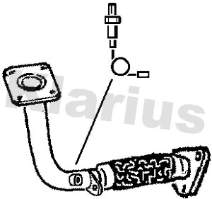 Tuyau d'échappement KLARIUS 301181