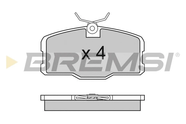 Kit de plaquettes de frein, frein à disque BREMSI BP2317