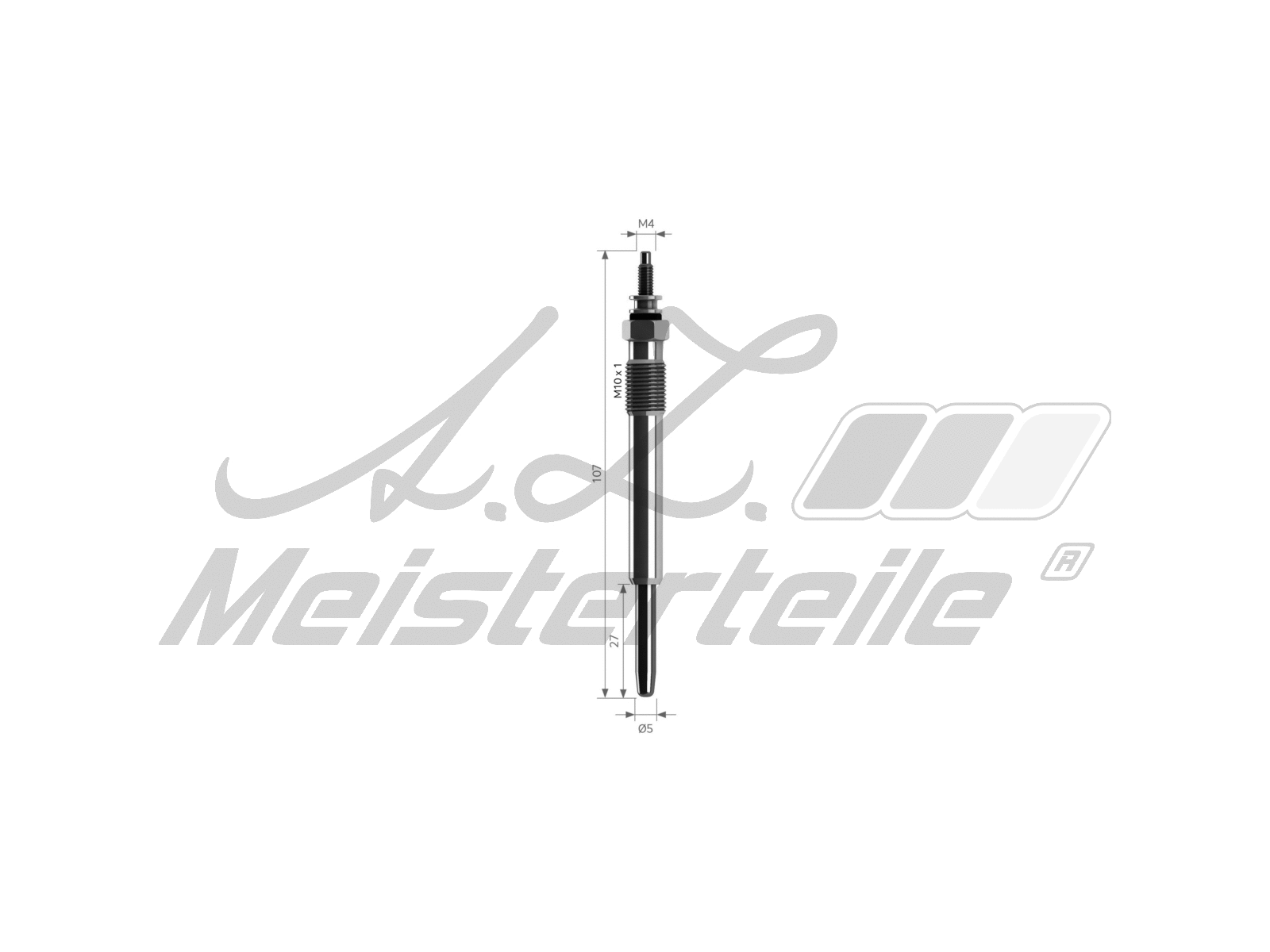 Bougie de préchauffage A.Z. Meisterteile AZMT-49-040-1021