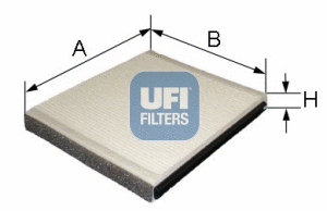 Filtre, air de l'habitacle UFI 53.051.00
