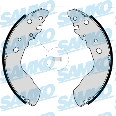 Jeu de mâchoires de frein SAMKO 87770