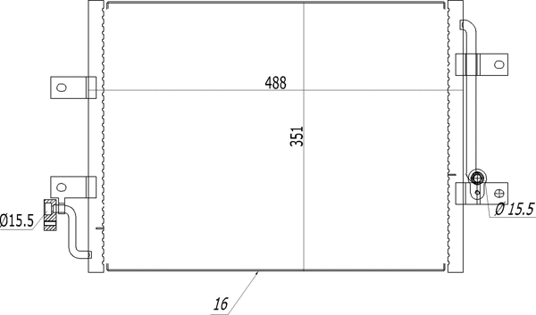 Condenseur, climatisation HART 614 530