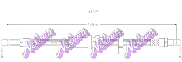 Flexible de frein KAWE H4017