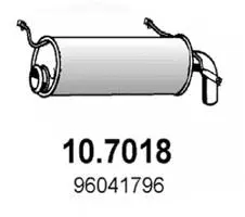 Silencieux arrière ASSO 10.7018