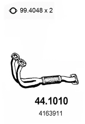 Tuyau d'échappement ASSO 44.1010