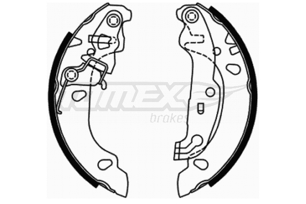 Jeu de mâchoires de frein TOMEX Brakes TX 21-71
