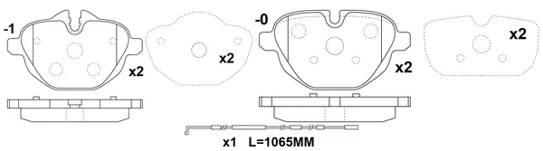 Kit de plaquettes de frein, frein à disque FIT FP1473E
