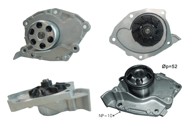 Pompe à eau, refroidissement du moteur TECDRIVE TPAE0041