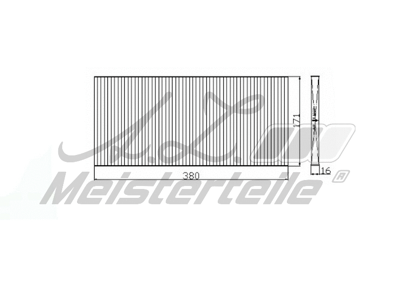 Filtre, air de l'habitacle A.Z. Meisterteile AZMT-41-010-1603