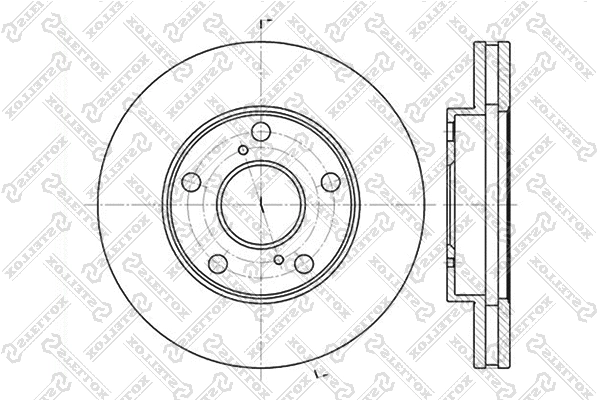 Disque de frein STELLOX 6020-4547V-SX