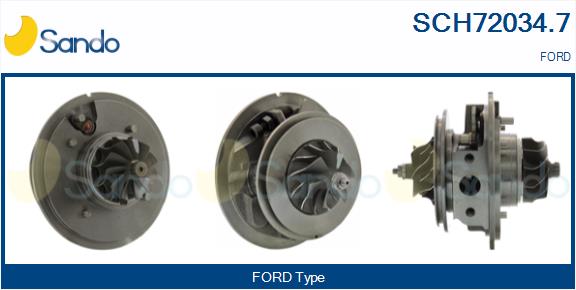 Groupe carter, turbocompresseur SANDO SCH72034.7