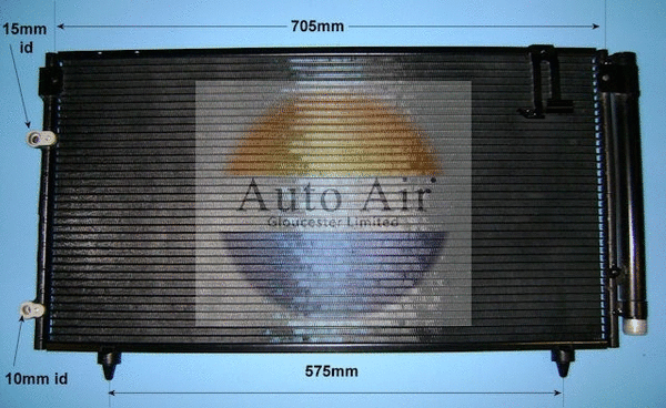 Condenseur, climatisation AUTO AIR GLOUCESTER 16-9401