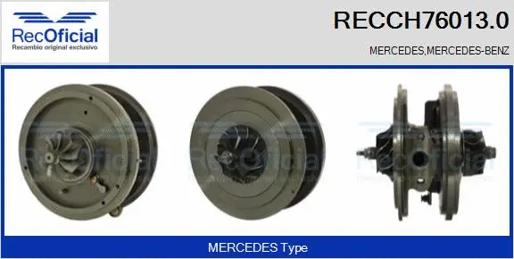 Groupe carter, turbocompresseur RECOFICIAL RECCH76013.0