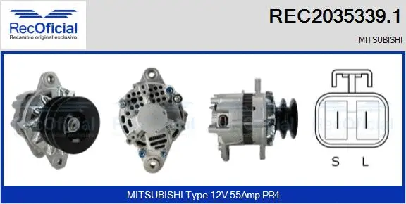 Alternateur RECOFICIAL REC2035339.1