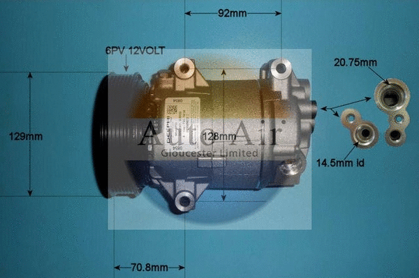Compresseur, climatisation AUTO AIR GLOUCESTER 14-1111