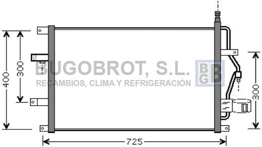 Condenseur, climatisation BUGOBROT 62-VO5107