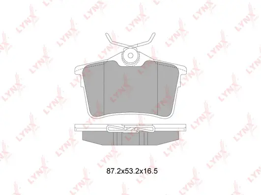 Kit de plaquettes de frein, frein à disque LYNXAUTO BD-6113