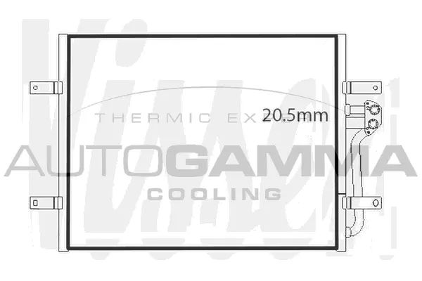 Condenseur, climatisation AUTOGAMMA 107697