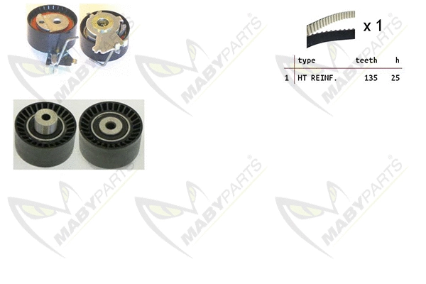 Kit de courroie crantée MABYPARTS OBK010111