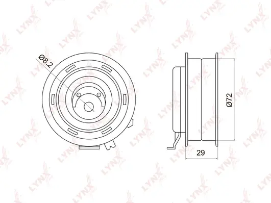 Poulie de tension, courroie crantée LYNXAUTO PB-1006