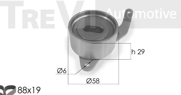 Kit de courroie crantée TREVI AUTOMOTIVE KD1135